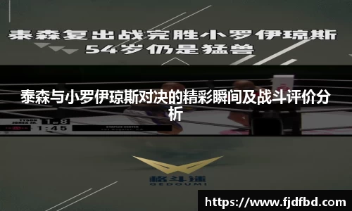 泰森与小罗伊琼斯对决的精彩瞬间及战斗评价分析